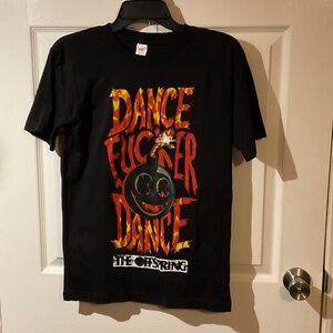 NWOT The Offspring Black Graphic 'Dance' Flame Tour Tee